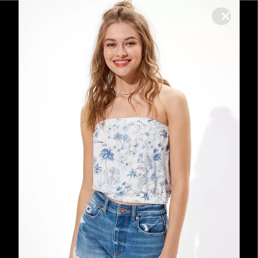 NWT, American eagle, stylish tube top xS summer theme.